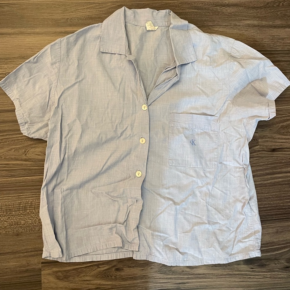 Calvin Klein light blue button up